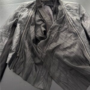 Zara Black Bomber Jacket